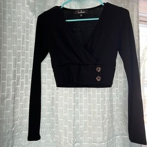 Long sleeve cropped top